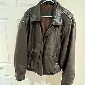 Moores leather jacket size XL